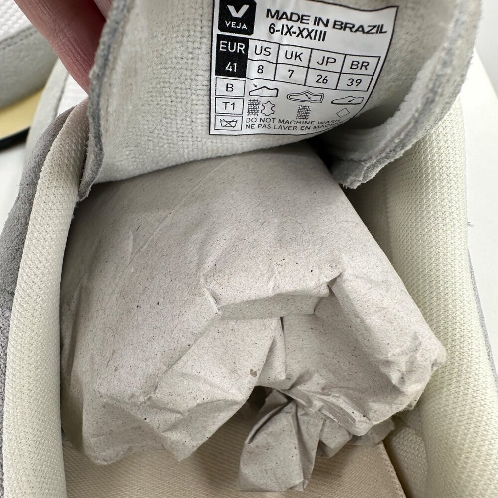 Veja Rio Branco Alveo Mesh Sneakers size 8 Men's 41 EU Light Grey-Pierre BRAZIL - Picture 5 of 11